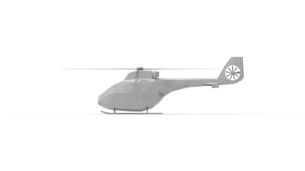 istock 3d rendering of a low poly helicopter isolated in white studio background 1366026195