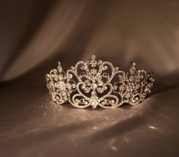 istock Luxury royal crown diadem with diamonds. 1366032526