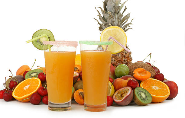 istock isolated cocktail of fruit juice 136603700