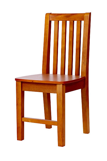 istock Wooden chair over white, with clipping path 136604046