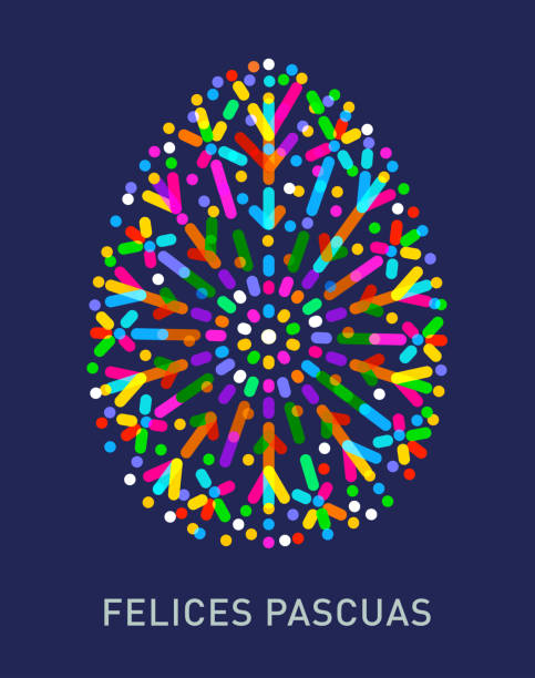 illustrazioni stock, clip art, cartoni animati e icone di tendenza di buona pasqua in spagnolo: felices pascuas - daffodil flower silhouette butterfly