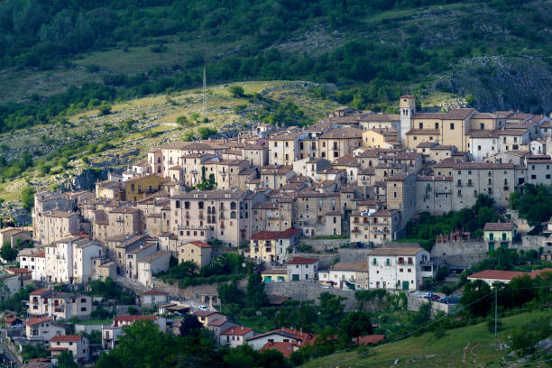 istock Barrea, old village in Abruzzi, Italy 1366042801
