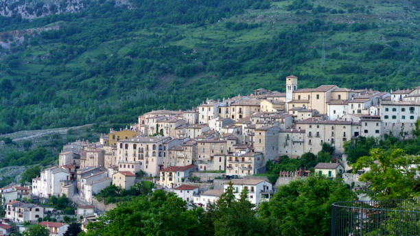istock Barrea, old village in Abruzzi, Italy 1366042823