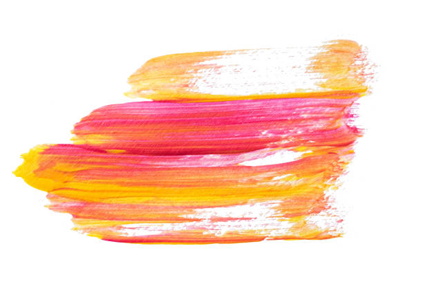 istock abstract acrylic watercolor paint brush stroke texture isolated on white background for logo and banner. design, creative, and illustration. 1366044236