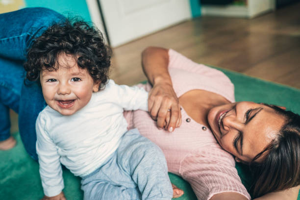 istock Mother and baby boy 1366052124