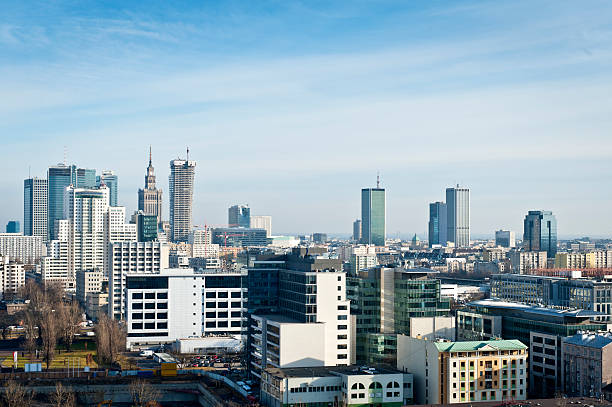 istock Warsaw city panorama 136606944