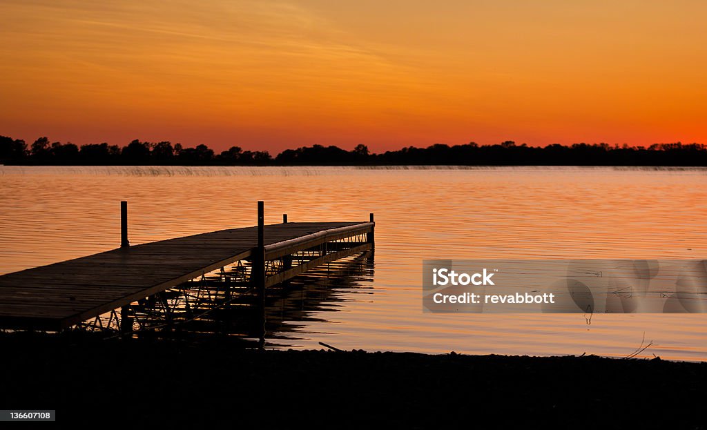 Sommer Ruhe - Lizenzfrei Anlegestelle Stock-Foto