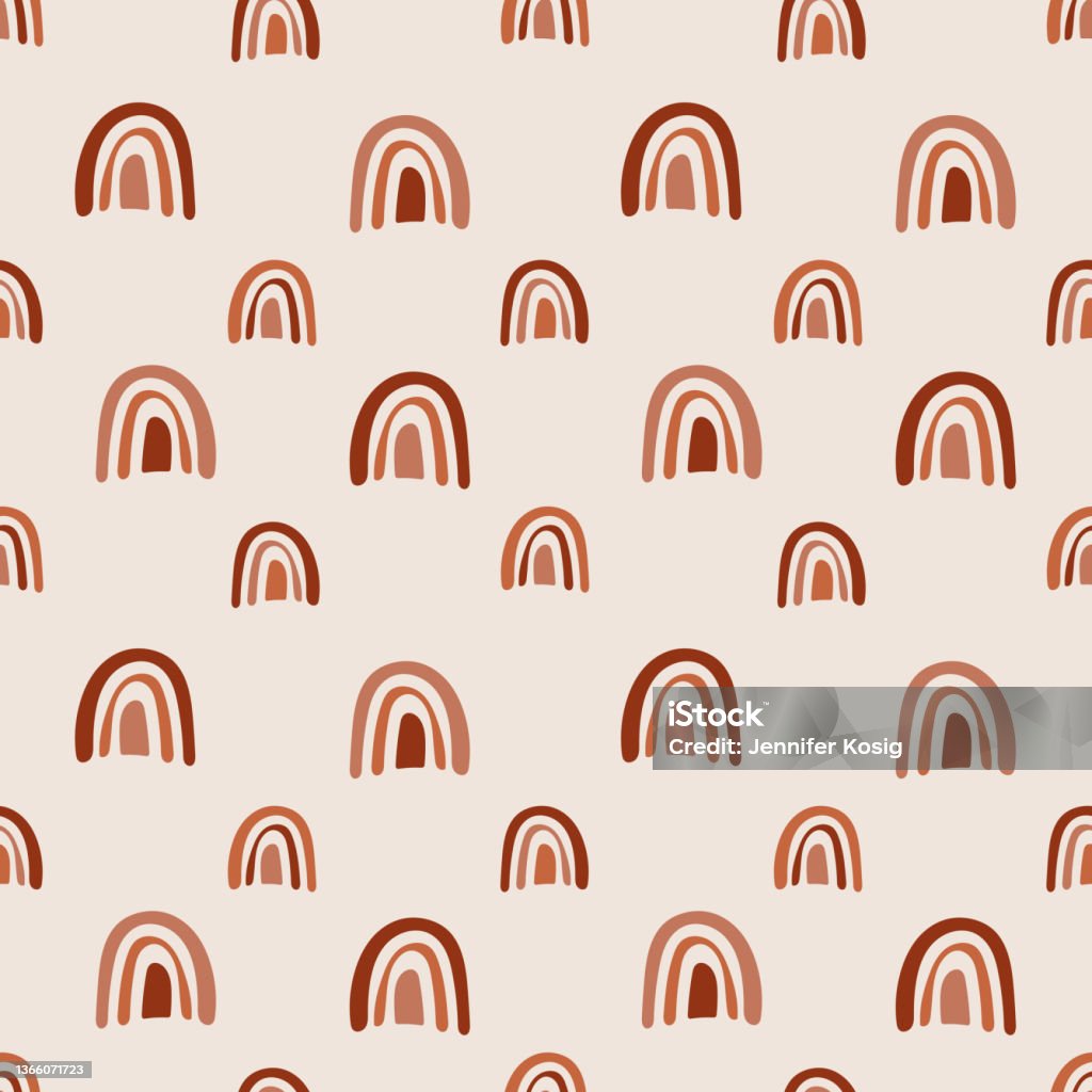 Indy Pattern Rainbow Seamless Illustrated Rainbow Pattern Stock Illustration - Download ...