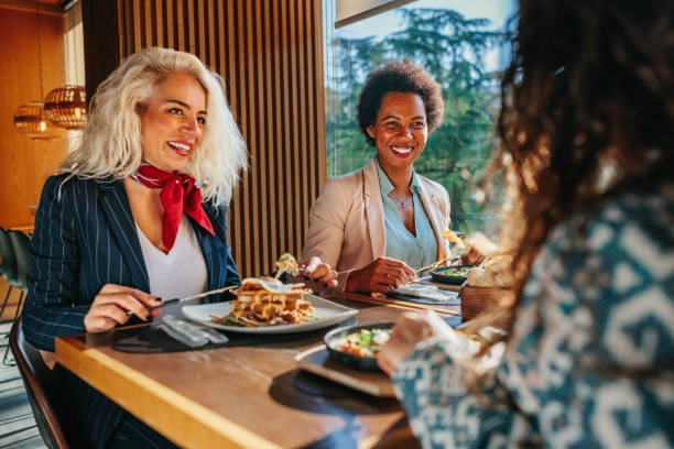 istock Three business women having lunch break 1366075080