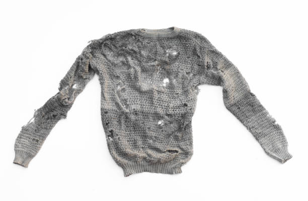 istock old gray worn sweater isolated on white background 1366075152