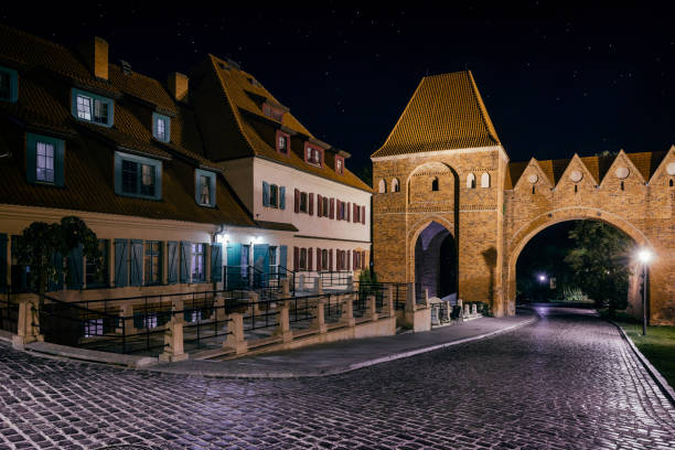 Holidays in Poland - The city walls of the old town in Toruń. In 1997, the Old Town complex was inscribed on the UNESCO World Cultural Heritage List