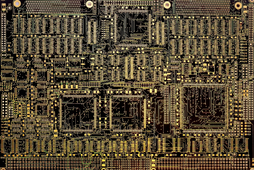 SMT (Surface Mount Technology) Circuit board without components