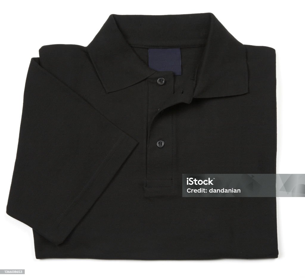 Chemise noir - Photo de Polo - T-Shirt libre de droits