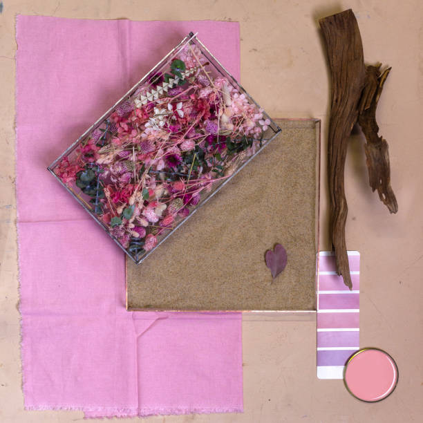 istock Color palette mood board for interior design and decor 1366087449