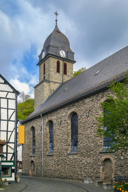 istock Church in Monschau, Germany 1366091811