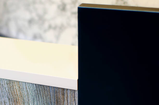 istock Samples of chipboard and mdf for making furniture 1366094648