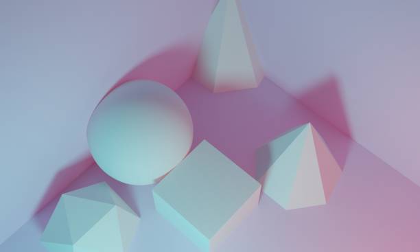istock Minimal scene with podium and abstract background. Geometric shape. 3D illustration. 3d render. 1366096316