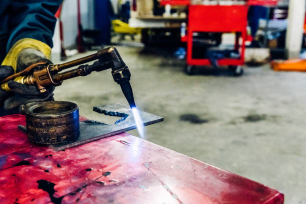 istock Gas Welding Torch in Operation 1366102883