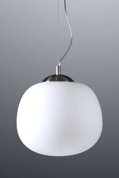 istock Glass shade pendant light 1366106114