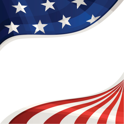 Patriotic fourth of July United States holiday background.