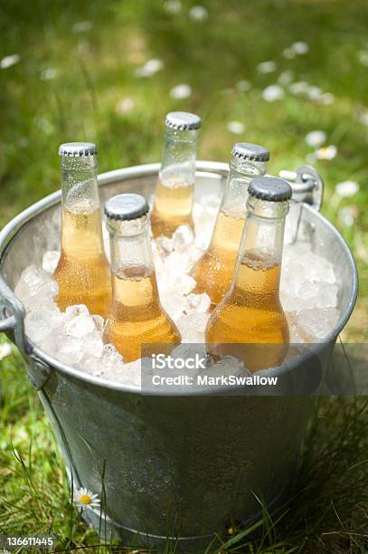 Cerveja Em Um Balde - Fotografias de stock e mais imagens de Balde de Gelo - Balde de Gelo, Cerveja, Ao Ar Livre