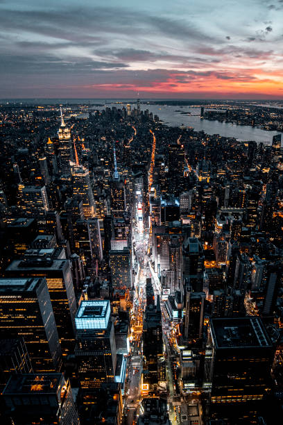 istock Magical Sunset in New York 1366116928