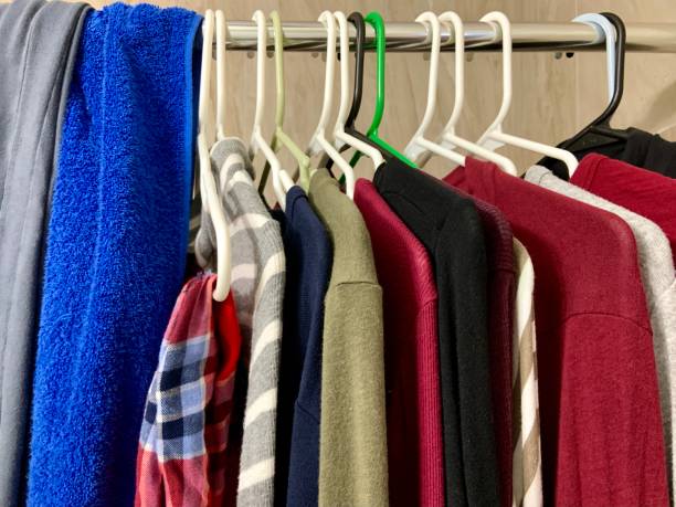 istock Drying Clothes on Shower Curtain Rod 1366119169