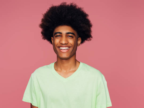 istock Portrait of emotional afro guy 1366124767
