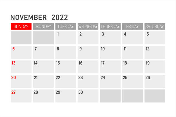 kalendersymbol november 2022. november 2022. segelflugzeug für november. zeitplanung. - today routine business no stock-grafiken, -clipart, -cartoons und -symbole