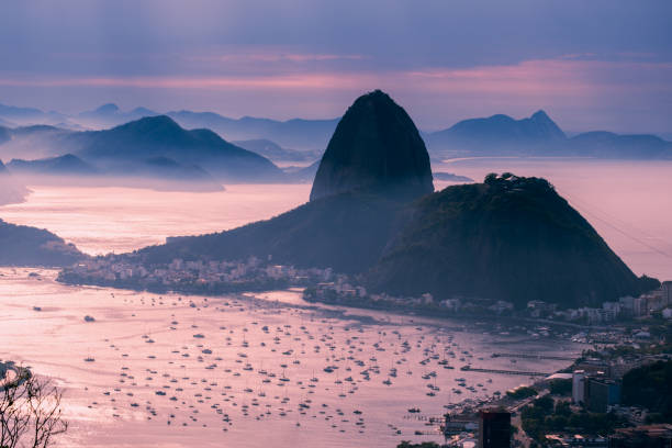 High angle view from Rio de janeiro city stock photo