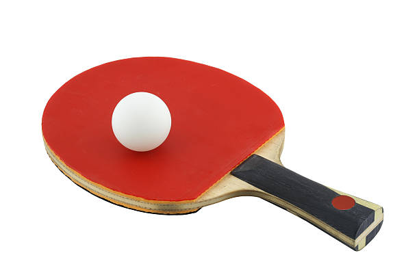 istock Red paddle and ball for table tennis ping-pong 136613128