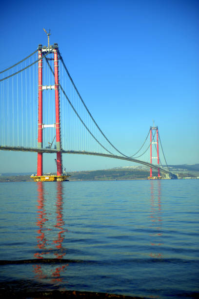 1915 çanakkale bridge - çanakkale city imagens e fotografias de stock