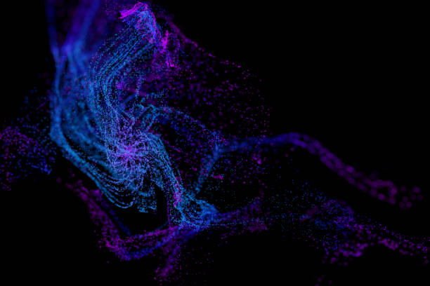 istock 3D Render of many small ultraviolet and blue particles 1366135250