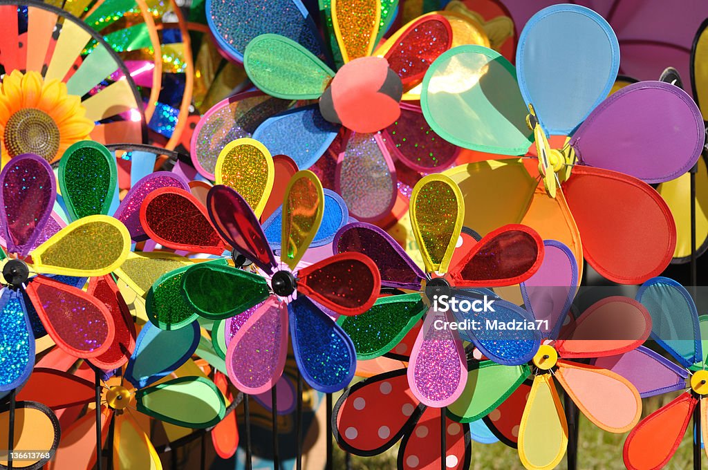 Pinwheels Colorful pinwheels background Backgrounds Stock Photo