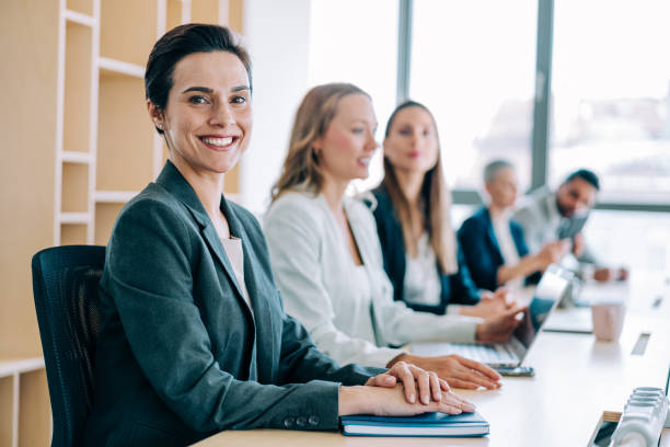 istock Business persons on meeting in the office. 1366137972