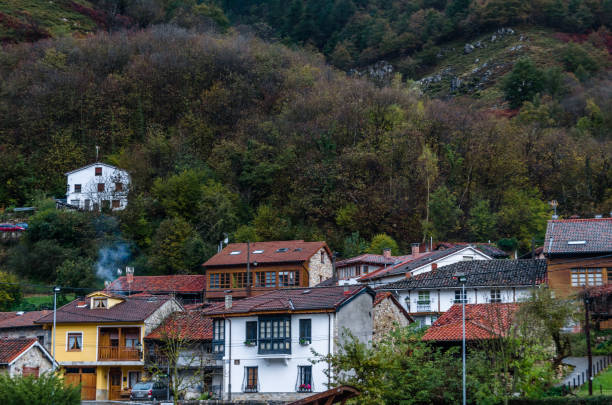 istock Rustic mountain village in northern Spain 1366143163