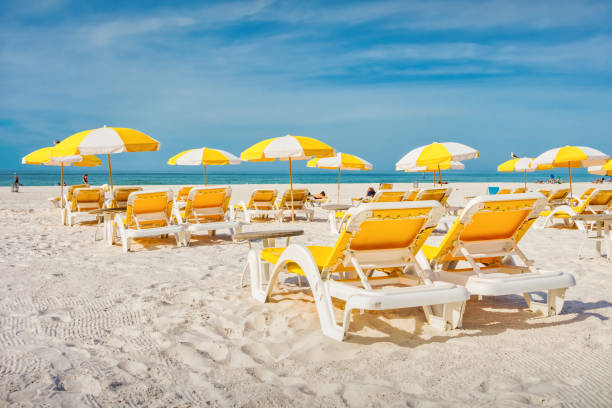 istock Clearwater Beach Loungers Florida 1366149353