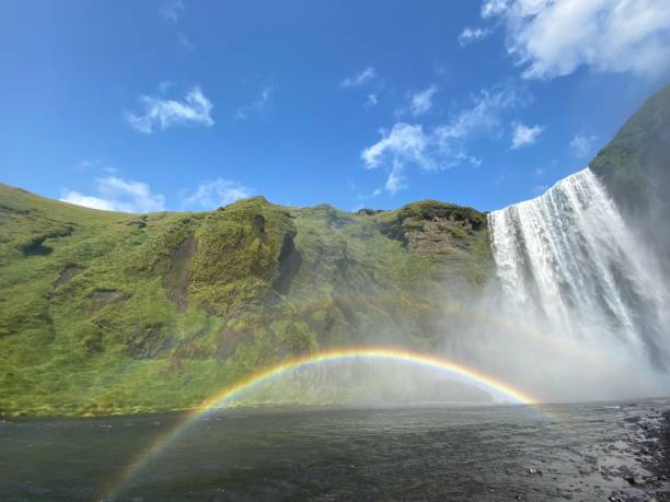 istock Skogafoss and the rainbow. 1366149535