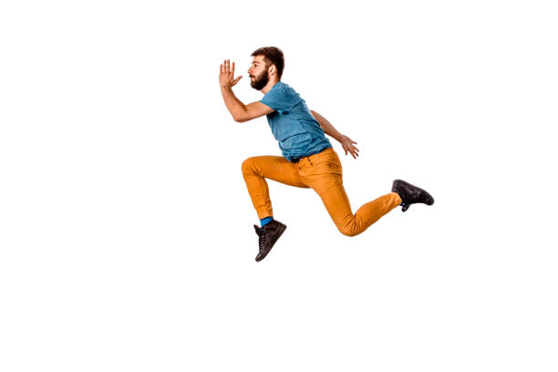 istock Full length of stylish young man dancing 1366153359