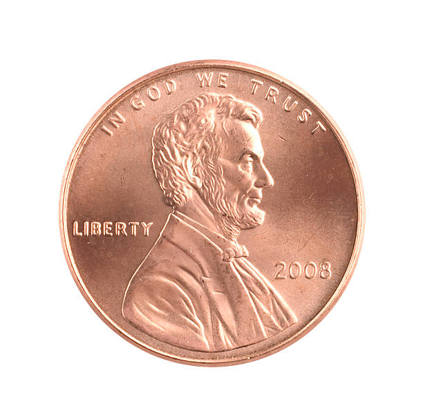 istock Lincoln Penny 2008 on white background 136615766