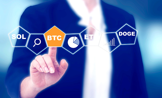 Bitcoin cryptocurrency futuristic innovation digital