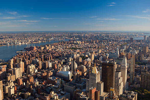 istock Aerial view of Manhattan, NYC by day 136616113