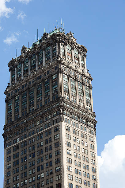 istock Abandoned and run-down skyscraper in Detroit 136616137