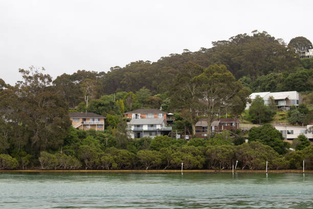 istock Houses by the lake side 1366166803