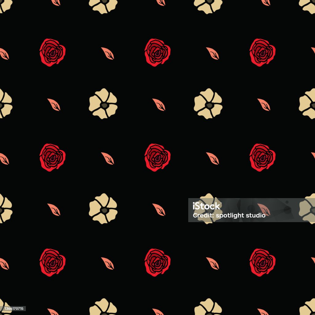 Job. Vector Repeat Pattern Handdrawn Multicolor Repeat Pattern On Transparent Background Repeat ...