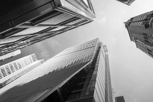 istock Metropolitan city corporate office buildings 1366176822
