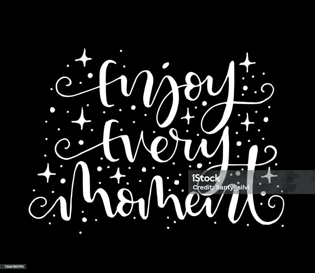 Hand Lettering Motivation Hand Lettering Motivational Quotes Stock Illustration - Download Image ...