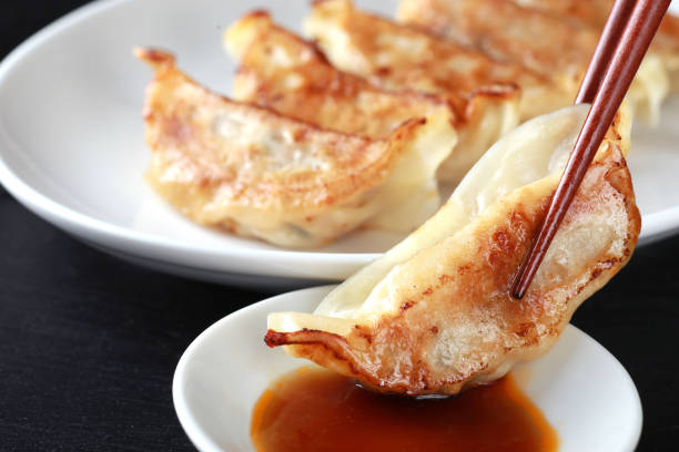 dumplings stock photo