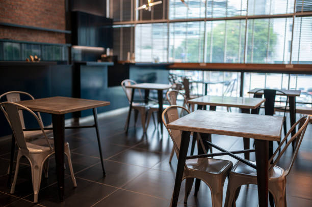 istock Interior of co sharing office cafe area 1366190820