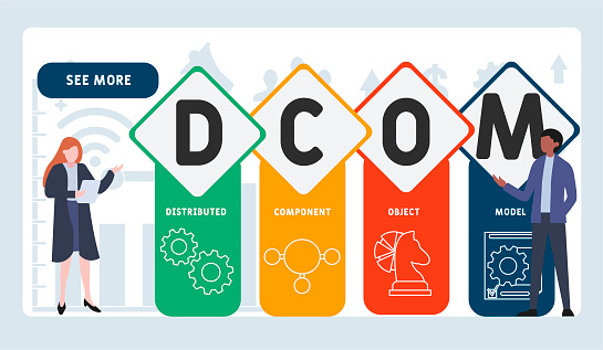 Distributed Component Dcom Distributed Component Object Model Acronym Stock Illustration ...
